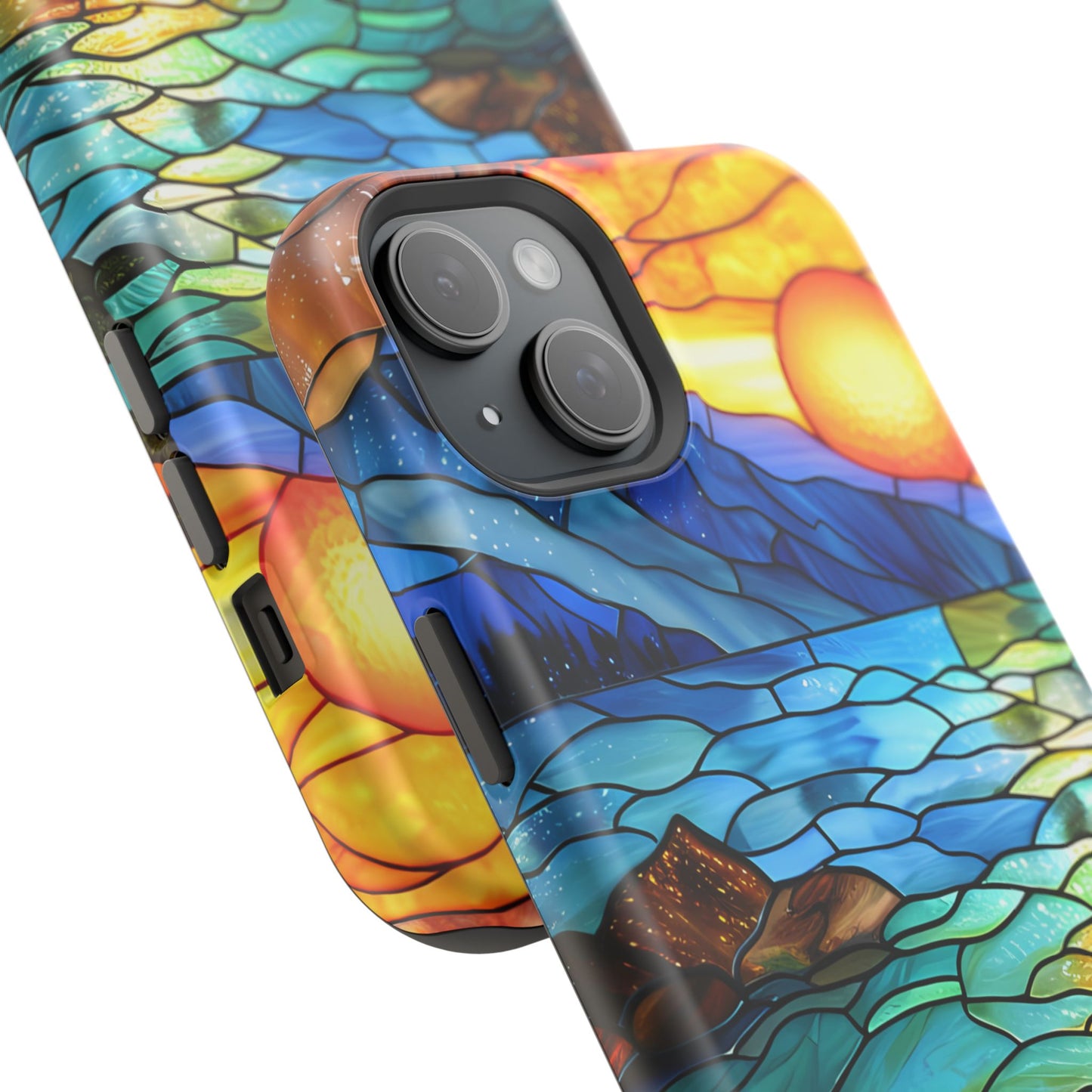 MagSafe Tough  Phone Case-Gift (Stained Glass-Sunset)