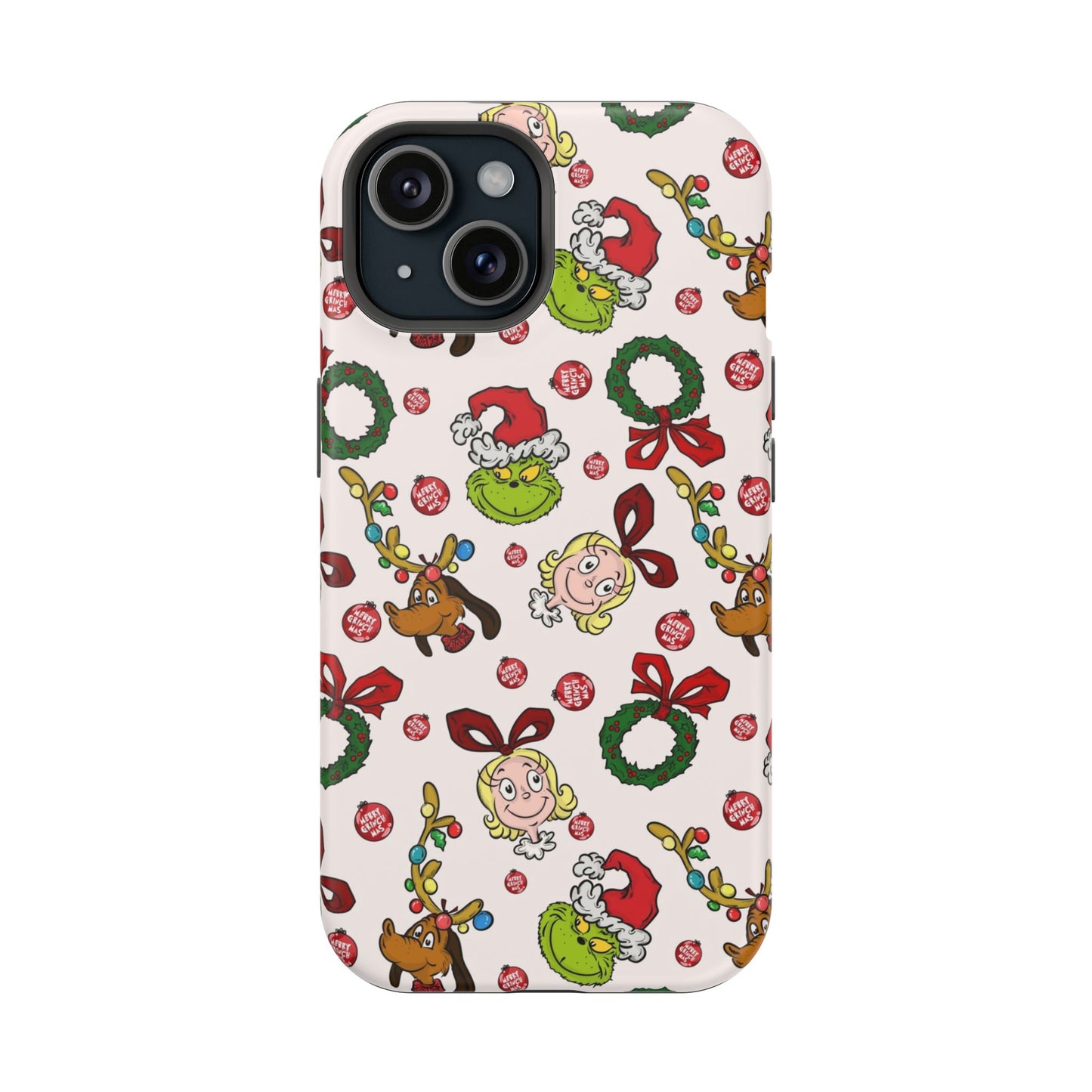 Phone Case (Mean Green Guy with Wreath)