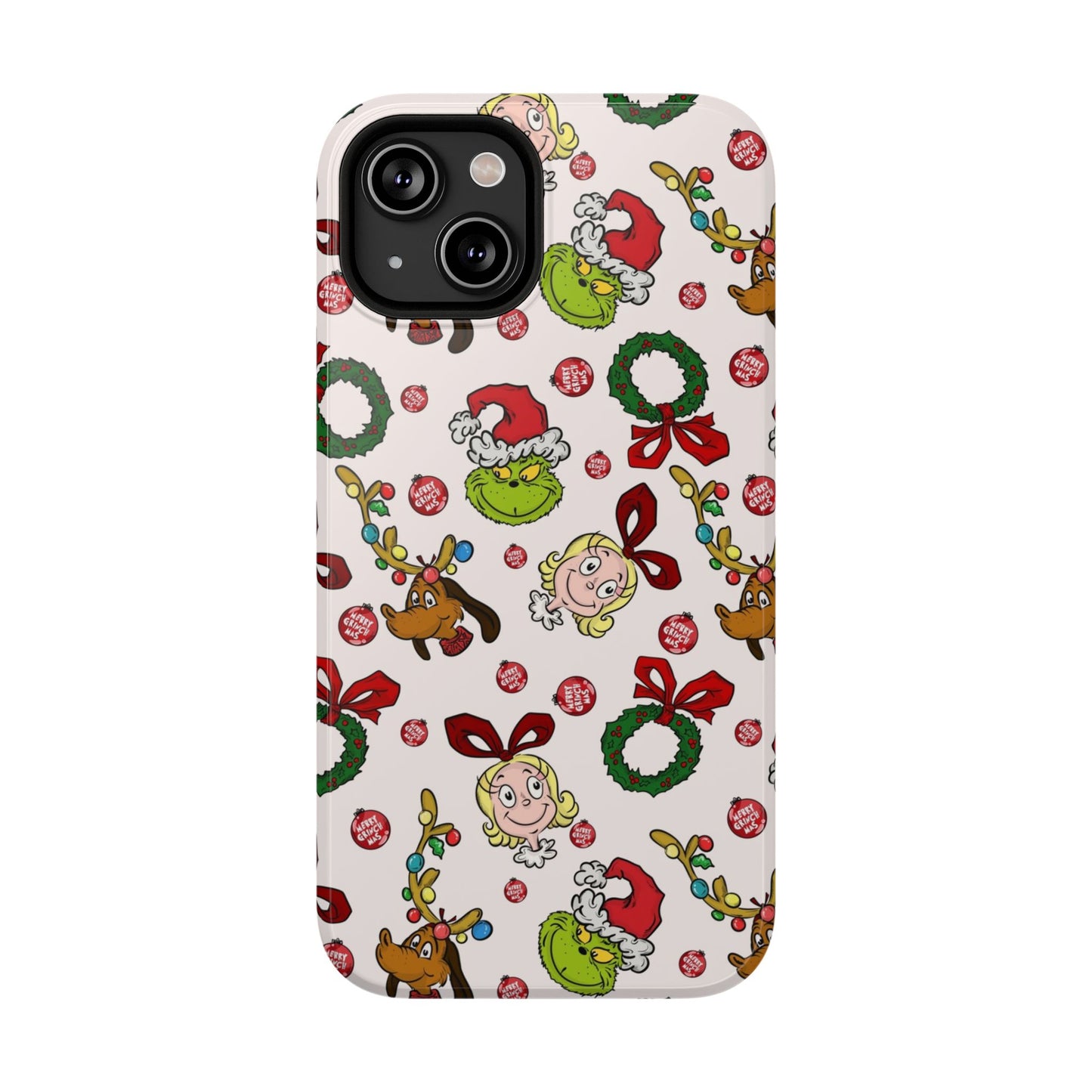 Phone Case (Mean Green Guy with Wreath)