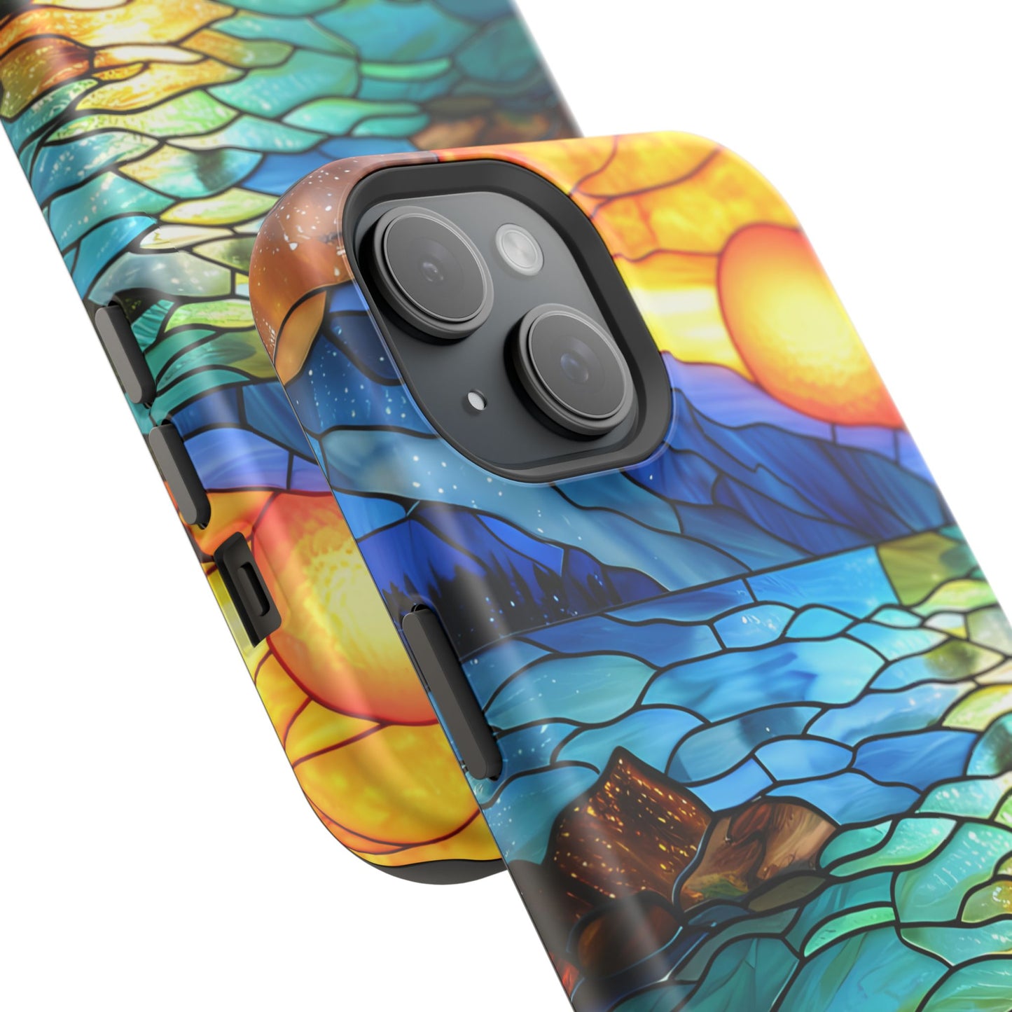 MagSafe Tough  Phone Case-Gift (Stained Glass-Sunset)