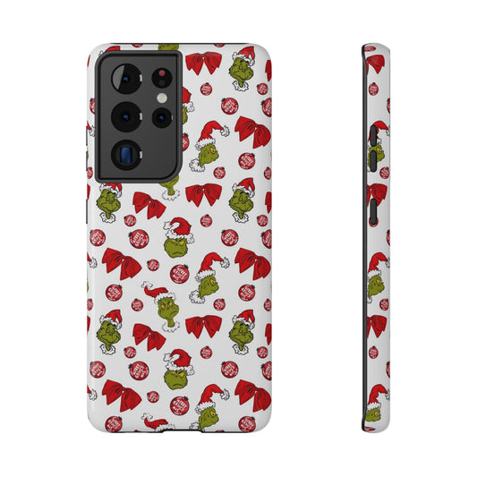 Phone Case (Mean Green Guy with Bow)