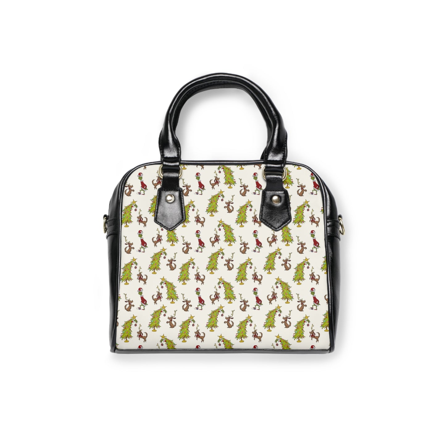 Shoulder Handbag (Christmas Trees)