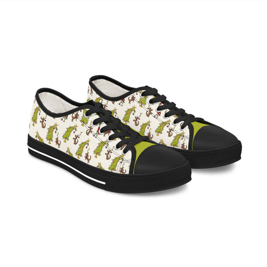 Low Top  Women's Sneakers (Christmas Trees)