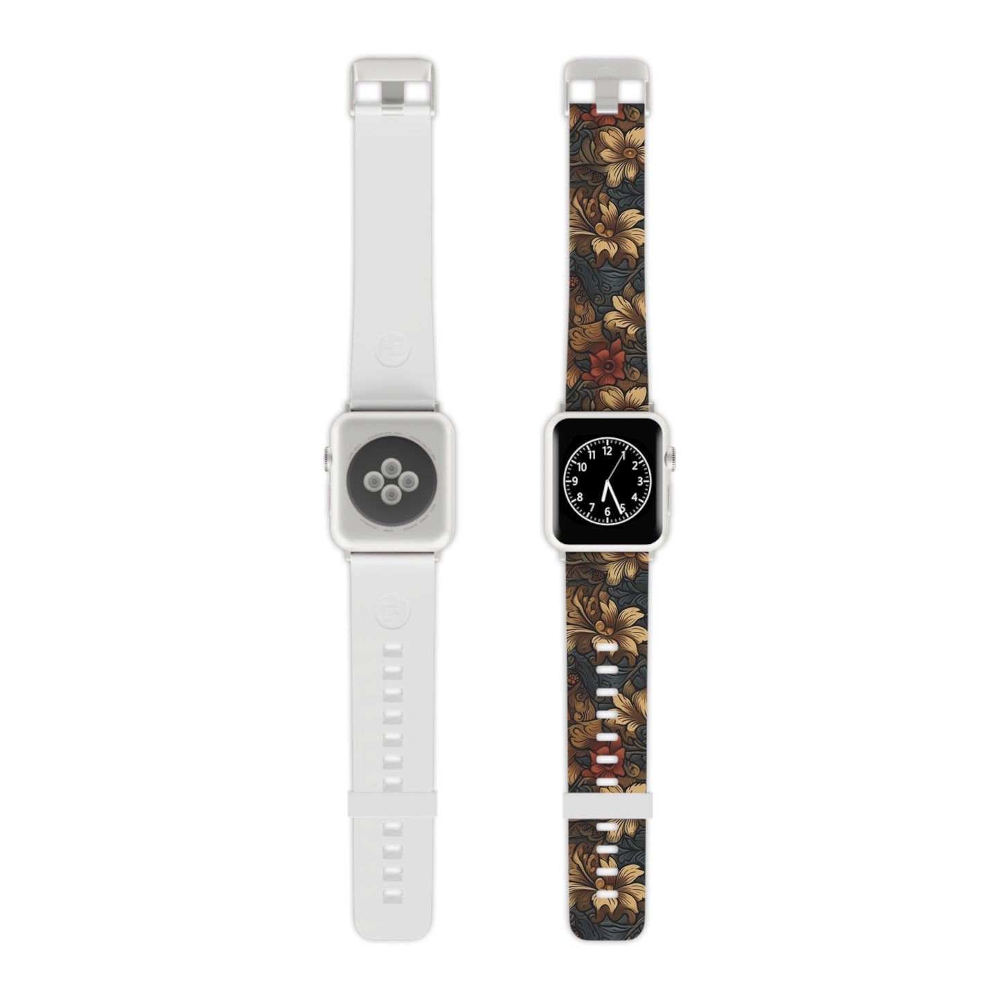 Apple Watch Band (Tooled Leather/Floral)