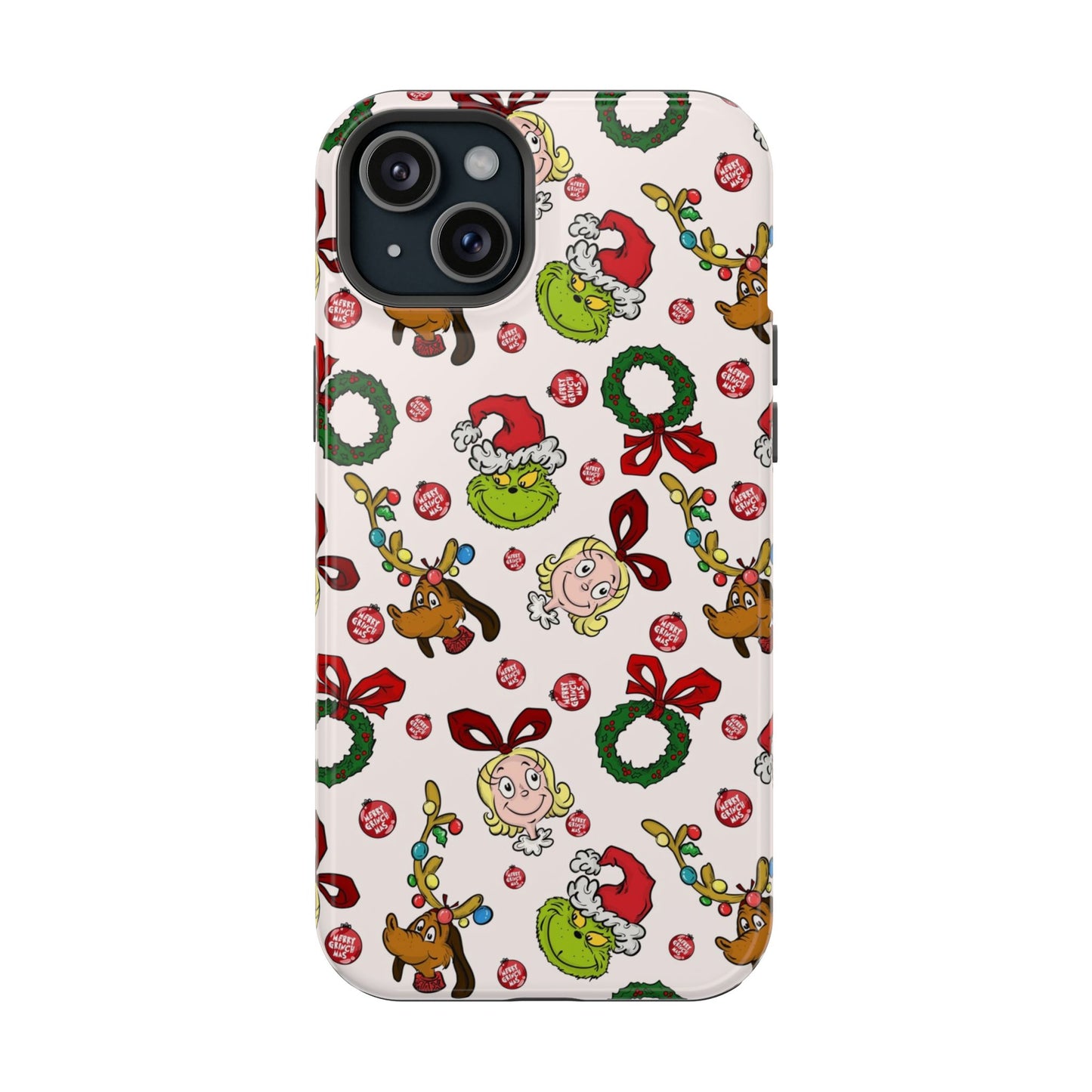 Phone Case (Mean Green Guy with Wreath)