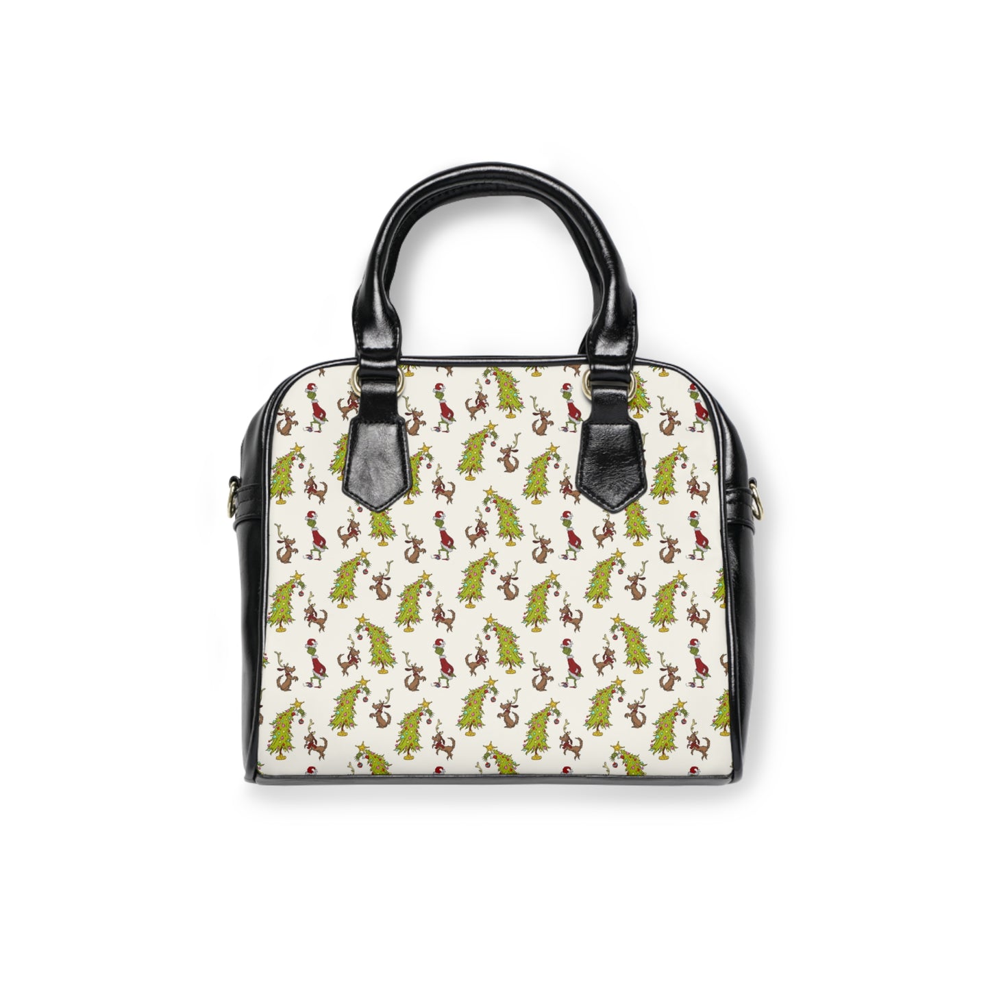 Shoulder Handbag (Christmas Trees)