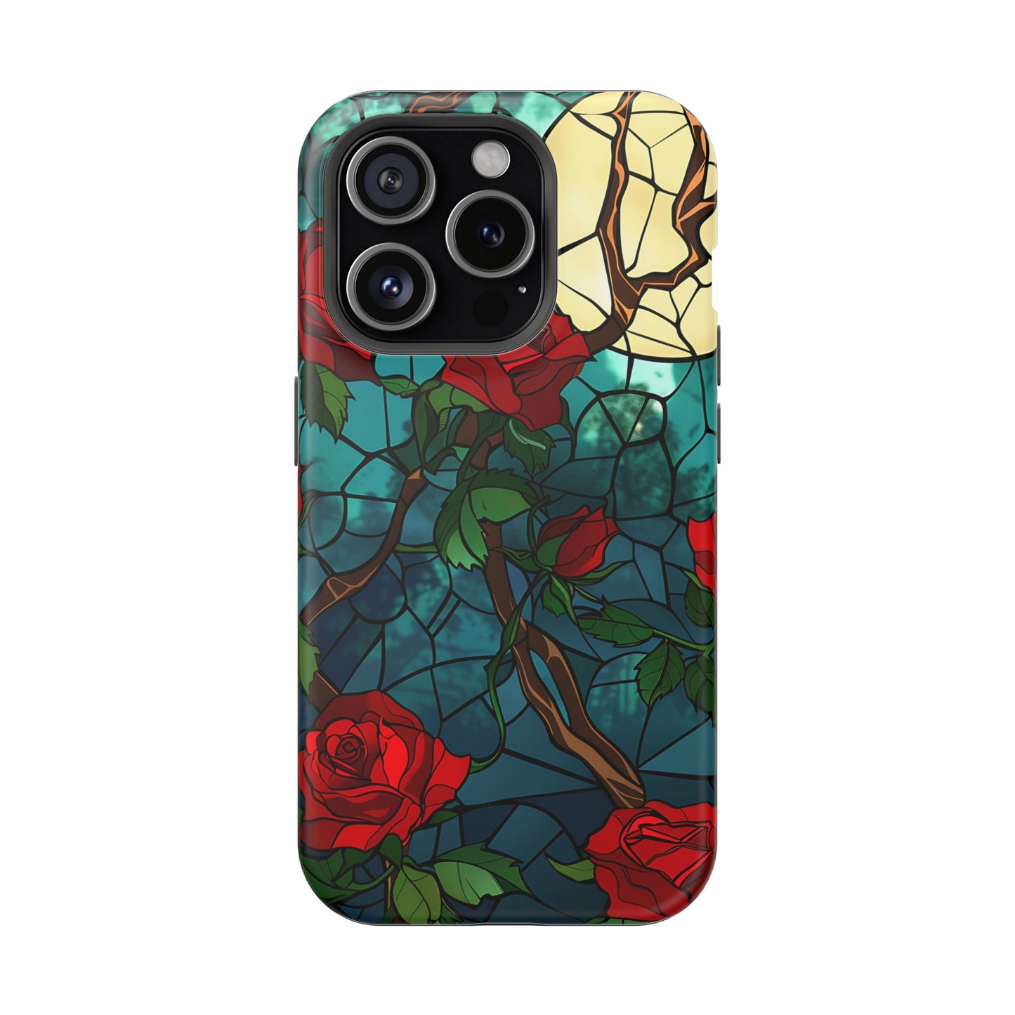 MagSafe Tough  Phone Case-Gift (Stained Glass-Roses)