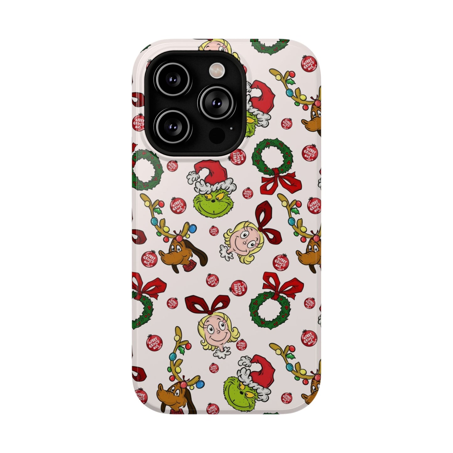 Phone Case (Mean Green Guy with Wreath)