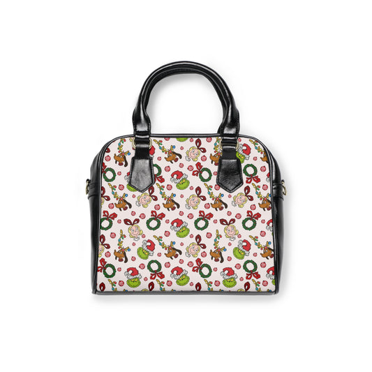 Shoulder Handbag (Green Guy with Wreath)