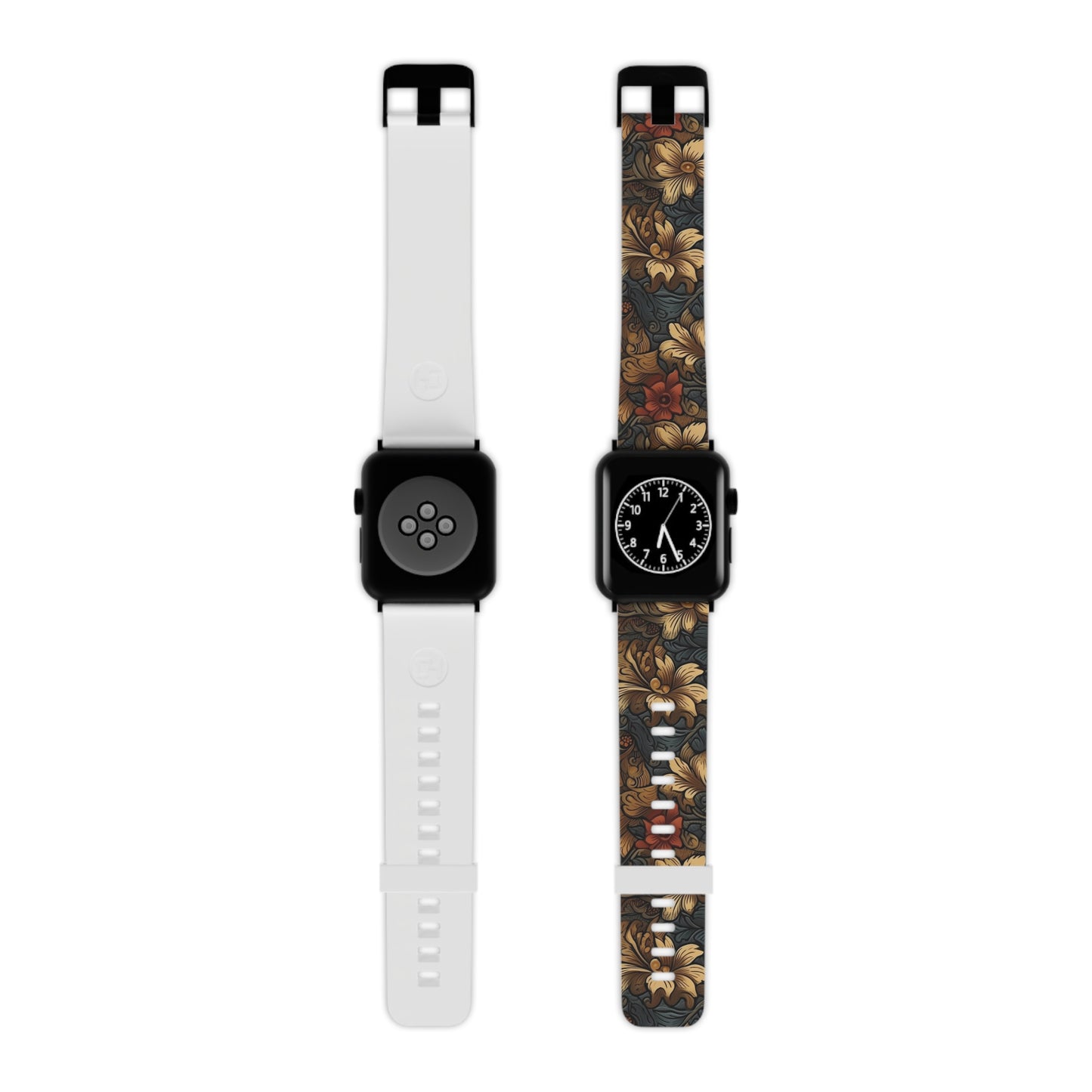 Apple Watch Band (Tooled Leather/Floral)