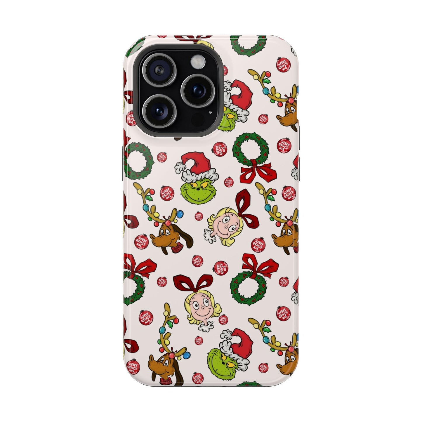 Phone Case (Mean Green Guy with Wreath)