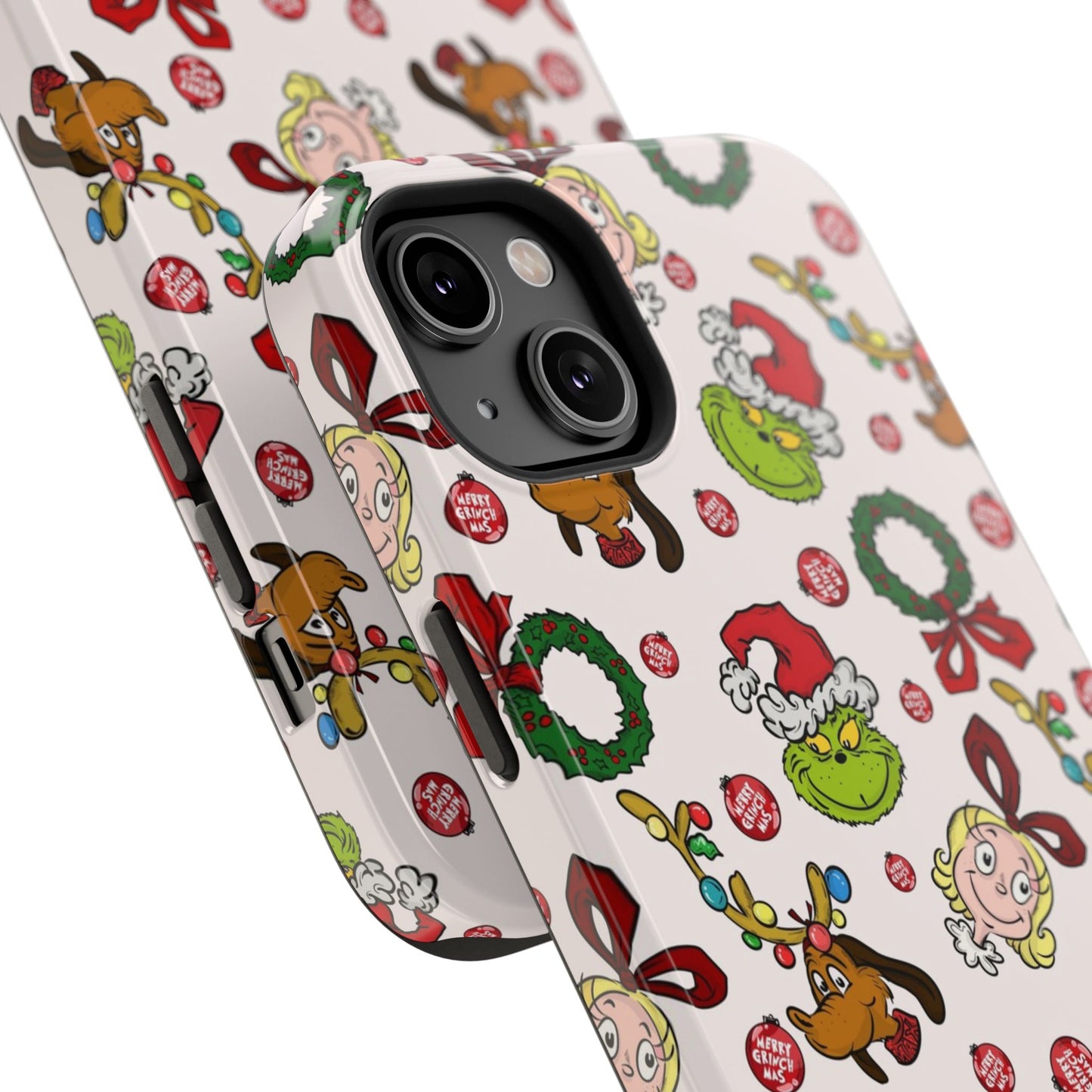 Phone Case (Mean Green Guy with Wreath)