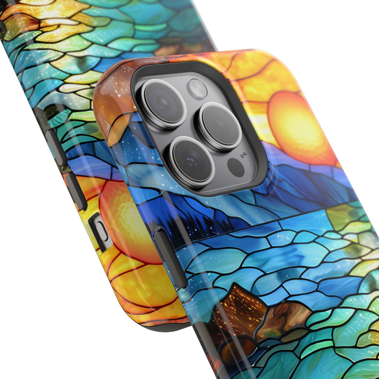 MagSafe Tough  Phone Case-Gift (Stained Glass-Sunset)